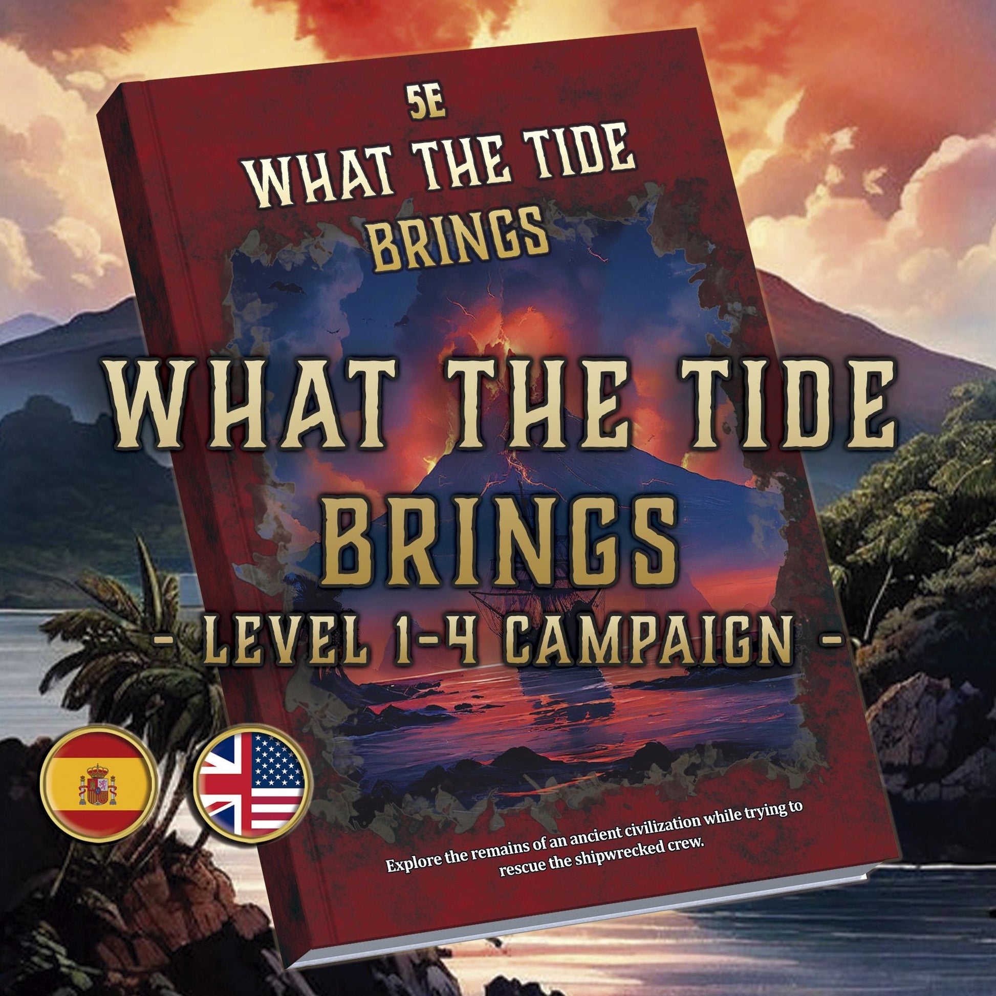 Lo que Arrastra la Marea - Campaña DnD 5E (2014 & 2024) - Imprimible Digital