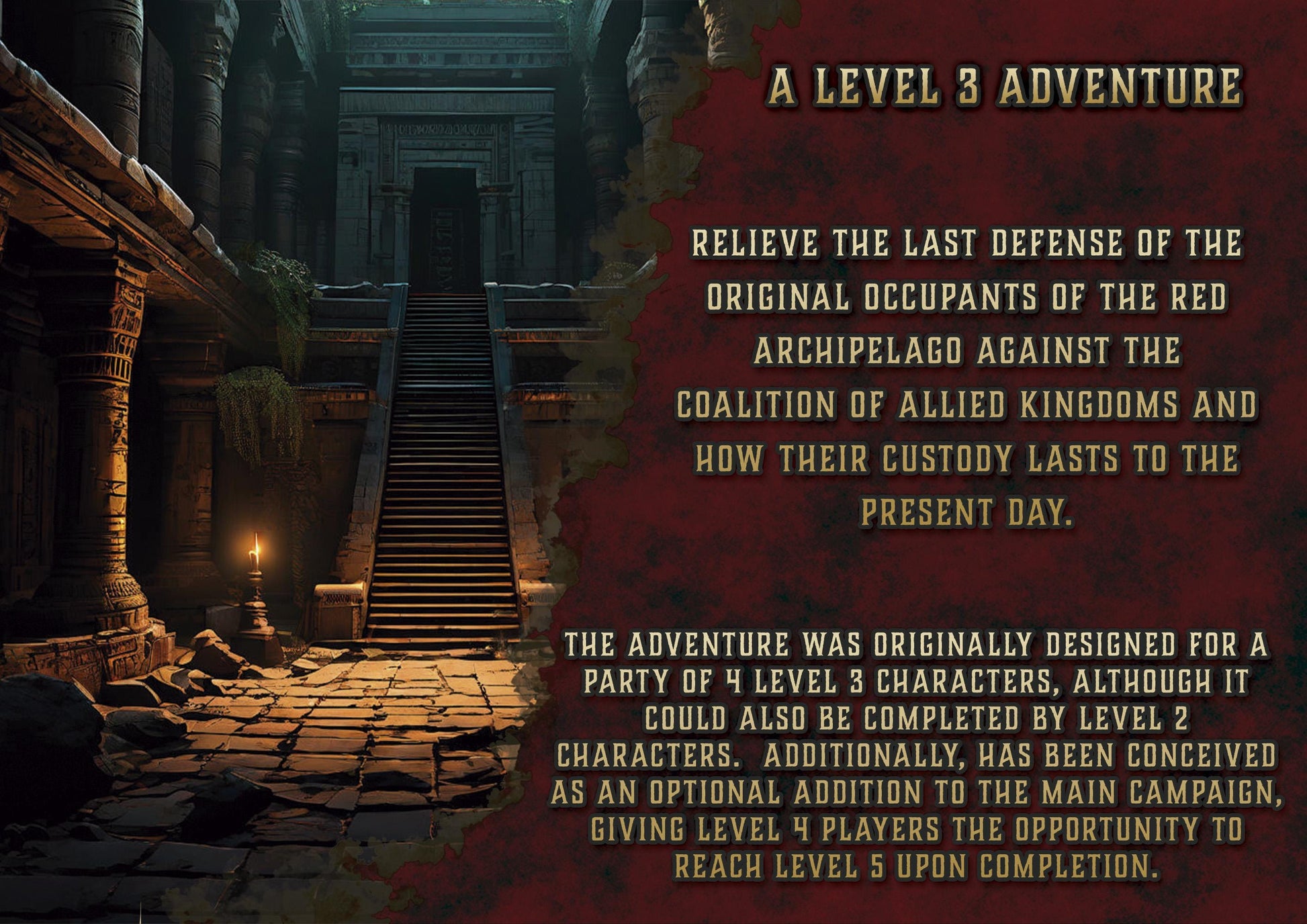 Fuerte Sepulcro - Aventura nivel 3 DnD 5e (2014 & 2024) - Imprimible Digital