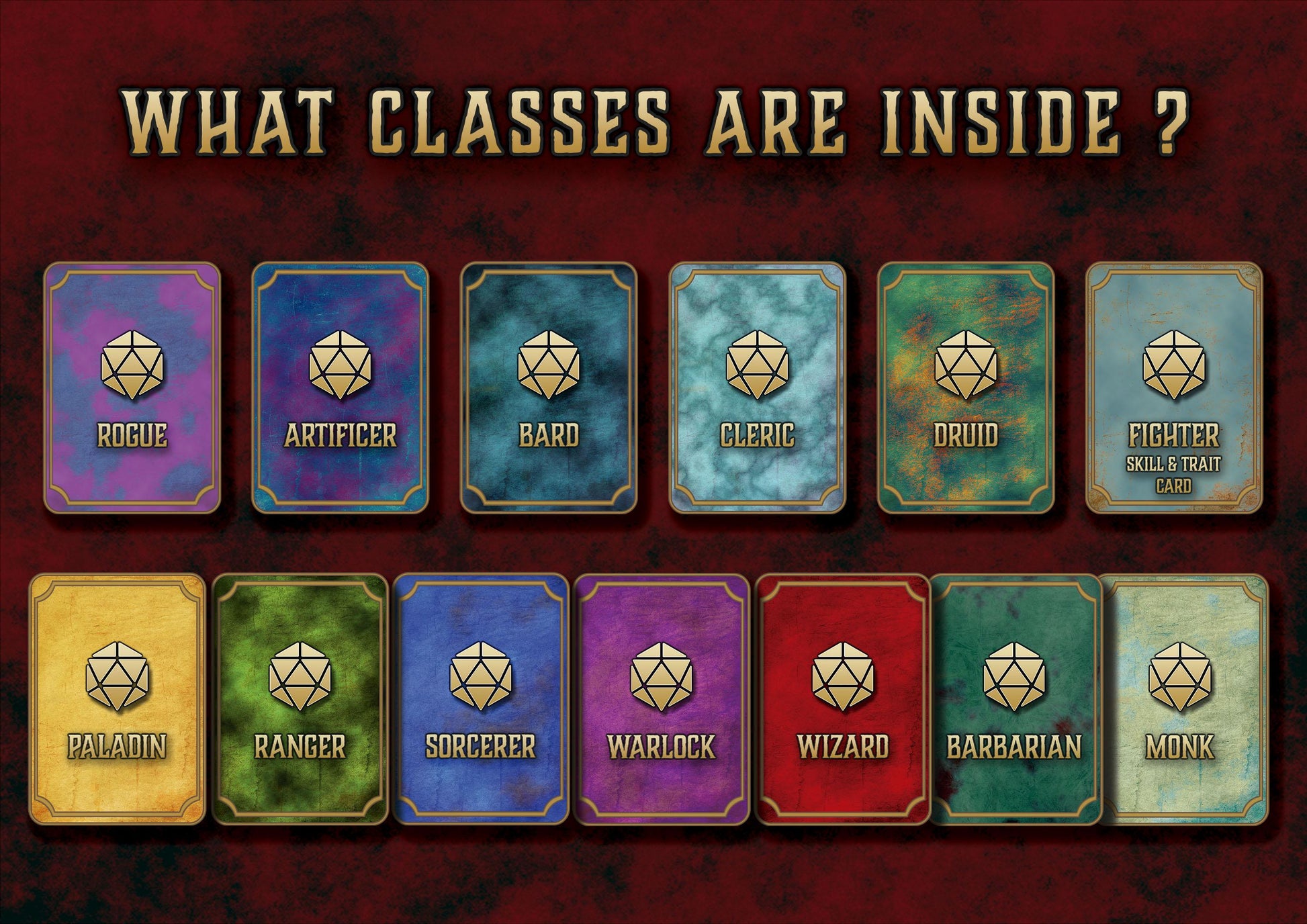 Cartas de Seguimiento de Habilidades DnD 5E (2014 & 2024) - Imprimible Digital