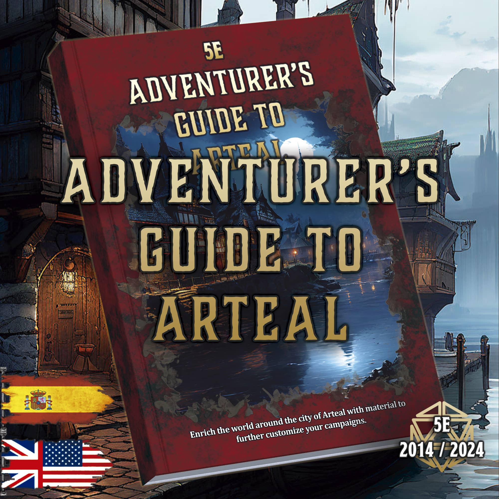 Adventurer's Guide to Arteal D&D 5E (2014 & 2024) | Digital Supplement