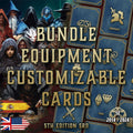 D&D 5E Bundle Equipment Customizable Cards (2014 & 2024) | Digital Download