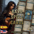 Cartas de Conjuros de Bardo D&D 5E (2014 y 2024) | Descarga Digital