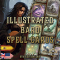 Cartas Ilustradas de Conjuros de Bardo D&D 5E (2014 y 2024) | Descarga Digital