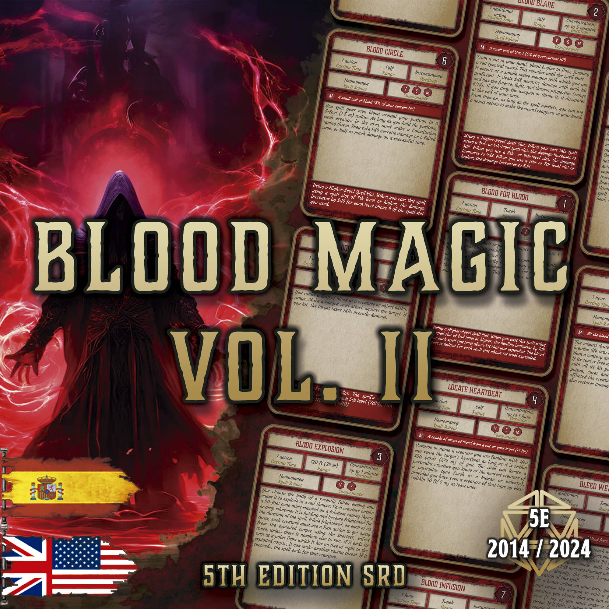 Magia de Sangre Vol. 2 D&D 5E (2014 y 2024) | Suplemento Digital