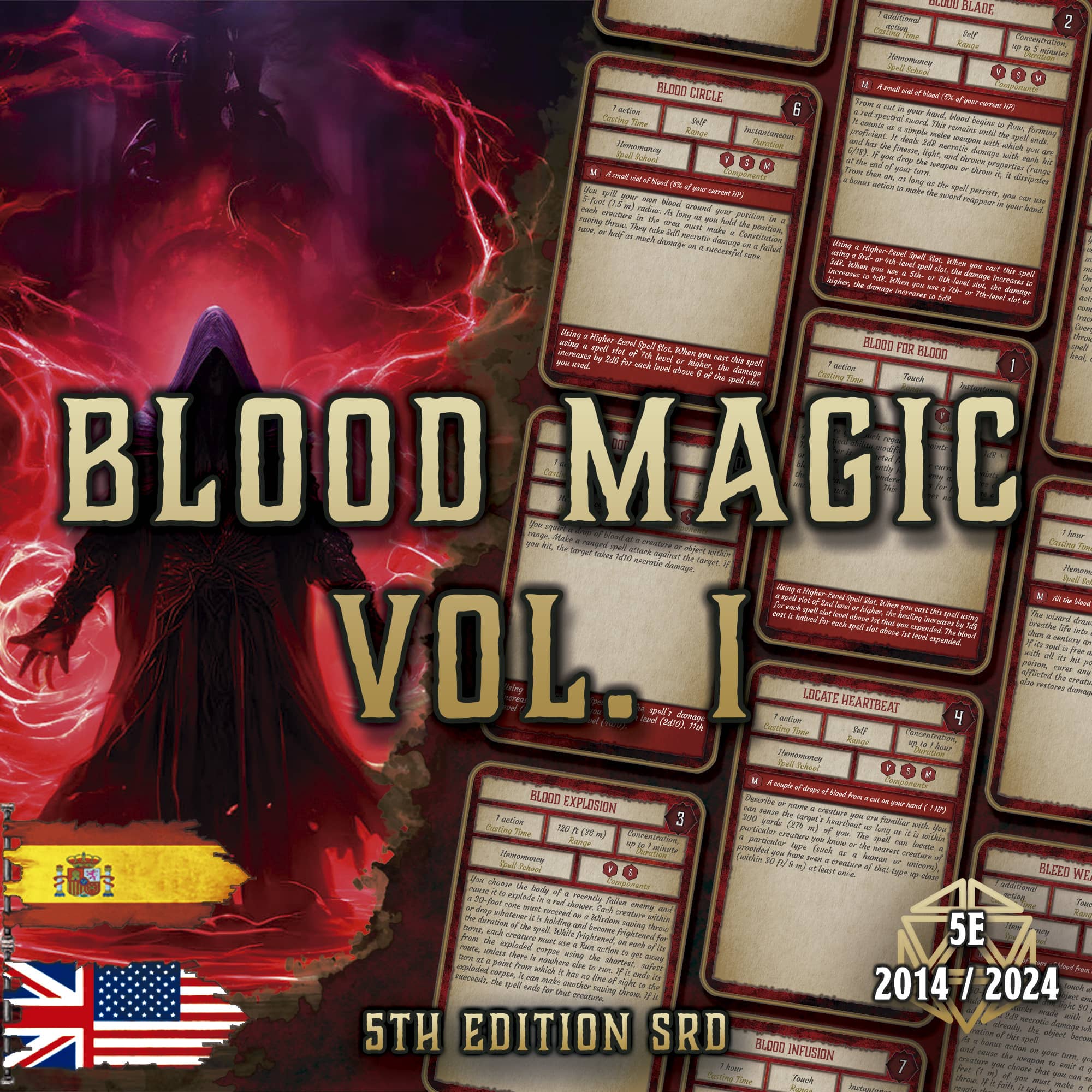 Blood Magic vol. 1 D&D 5E (2014 & 2024) | Digital Supplement