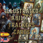Cartas Ilustradas de Seguimiento de Habilidades D&D 5E (2014 y 2024) | Descarga Digital