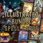 D&D 5E Illustrated Spell Cards Bundle (2014 & 2024) | Digital Download