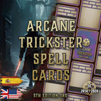 Cartas de Conjuros de Embaucador Arcano (Pícaro) D&D 5E (2014 y 2024) | Descarga Digital