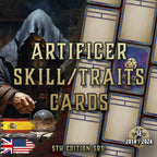 D&D 5E Artificer Skill & Traits Cards (2014 & 2024) | Digital Download