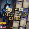 D&D 5E Sorcerer Skill & Traits Cards (2014 & 2024) | Digital Download