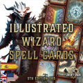 D&D 5E Wizard Illustrated Spell Cards (2014 & 2024) | Digital Download