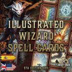 Producto digital Cartas Ilustradas Conjuros Mago D&D 5E 2024