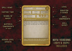 Cartas Ilustradas de Conjuros de Paladín D&D 5E (2014 y 2024) | Descarga Digital