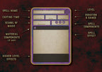 Cartas de Conjuros de Embaucador Arcano (Pícaro) D&D 5E (2014 y 2024) | Descarga Digital