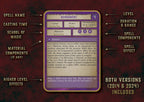 Cartas de Conjuros de Brujo D&D 5E (2014 y 2024) | Descarga Digital