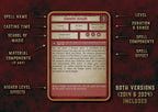 Pack de Cartas Ilustradas de Conjuros D&D 5E (2014 y 2024) | Descarga Digital