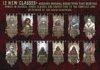 Producto digital Cibola Designs mostrando banner con 12 nuevas clases de fantasia y retratos de personajes
