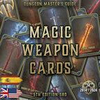 Cartas Armas Magicas D&D 5E 2014/2024 de Cibola Designs para jugar y personalizar tu experiencia