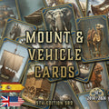 Cartas Vehiculos D&D 5E con imágenes de vehículos y monturas para juegos de mesa
