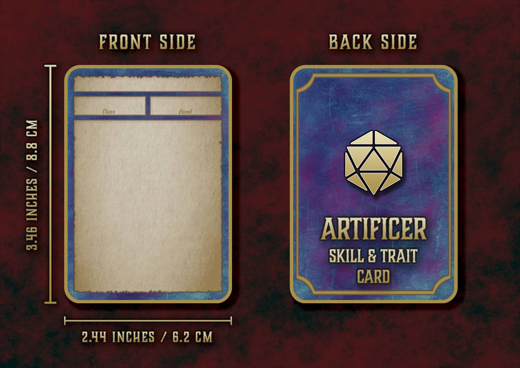 D&D 5E Artificer Skill & Traits Cards (2014 & 2024) | Digital Download