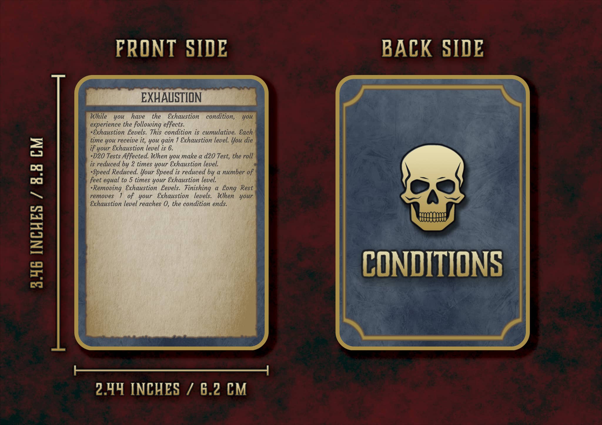 D&D 5E Condition Cards (2014 & 2024) | Digital Download