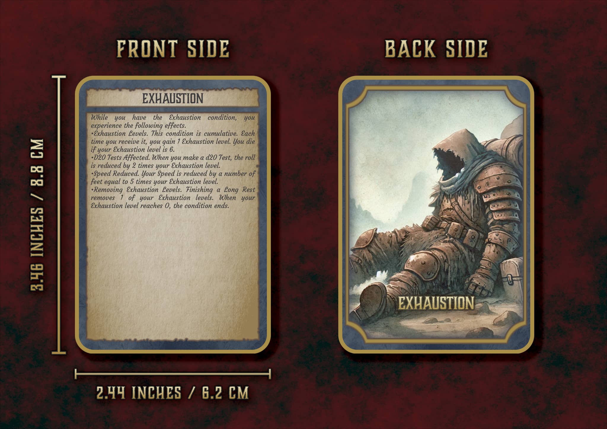 D&D 5E Illustrated Condition Cards (2014 & 2024) | Digital Download
