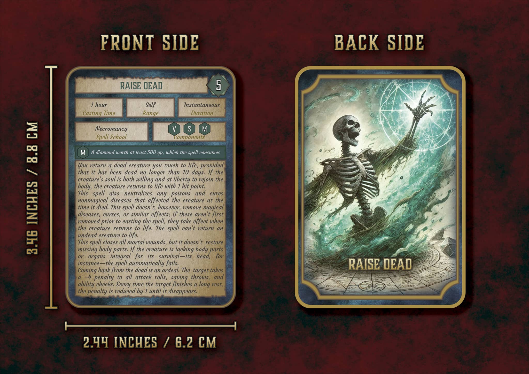 Cartas Ilustradas de Conjuros de Bardo D&D 5E (2014 y 2024) | Descarga Digital