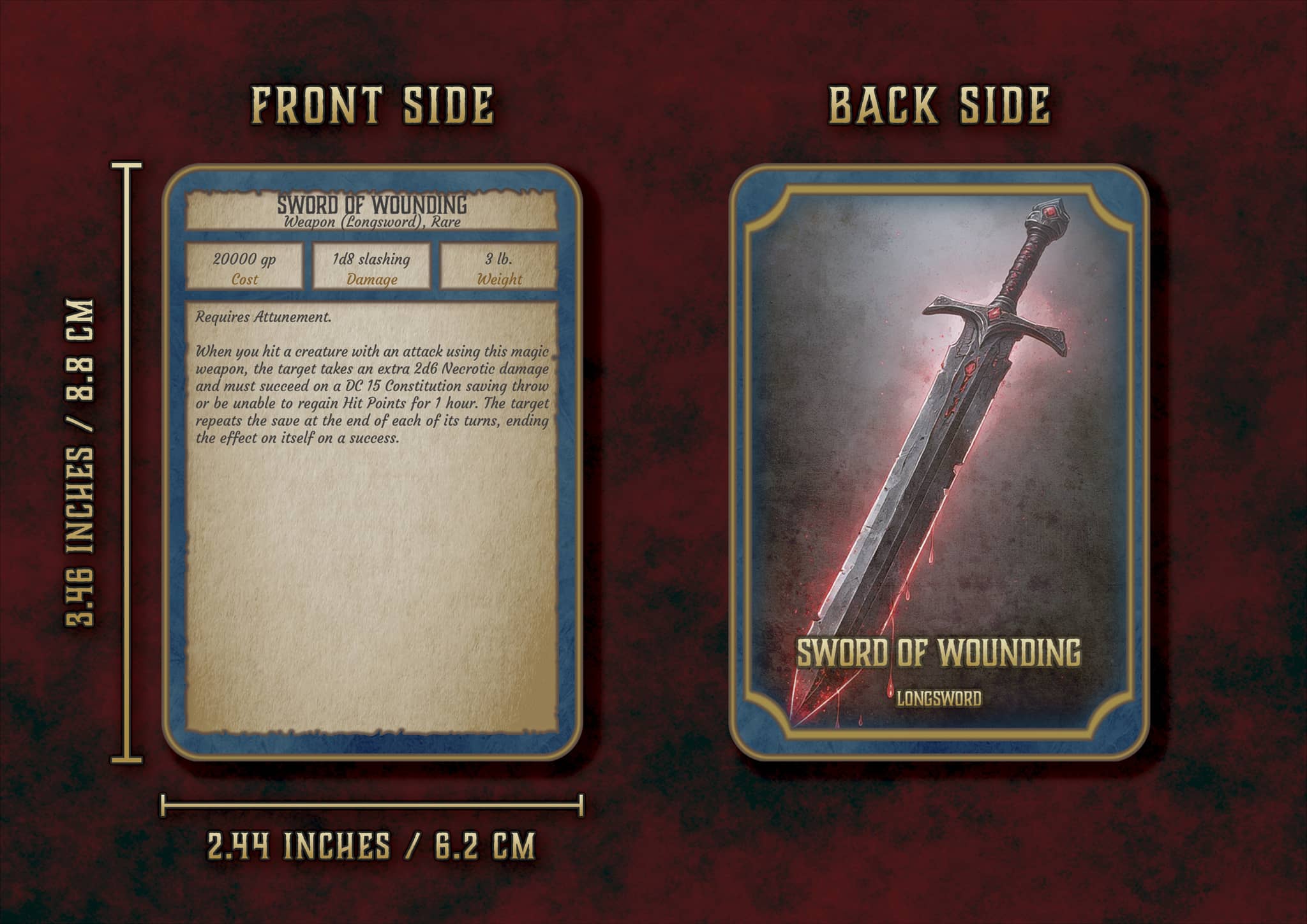 D&D 5E Magic Weapon Cards (2014 & 2024) | Digital Download