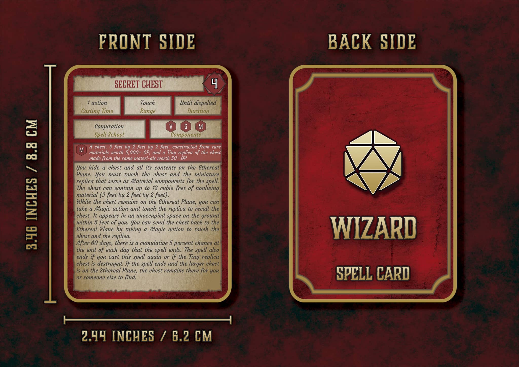 Pack de Cartas de Conjuros D&D 5E (2014 y 2024) | Descarga Digital