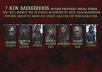 Producto digital Cibola Designs siete fondos de personajes RPG con retratos de criminal arcano guardian mercenario veterano