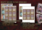 Cartas Ilustradas de Conjuros de Brujo D&D 5E (2014 y 2024) | Descarga Digital