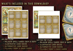 D&D 5E Paladin Illustrated Spell Cards (2014 & 2024) | Digital Download