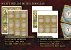 Cartas Ilustradas de Conjuros de Paladín D&D 5E (2014 y 2024) | Descarga Digital