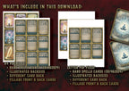 Cartas Ilustradas de Conjuros de Bardo D&D 5E (2014 y 2024) | Descarga Digital
