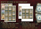 Cartas Ilustradas de Conjuros de Bardo D&D 5E (2014 y 2024) | Descarga Digital