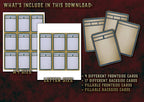 D&D 5E Bundle Equipment Customizable Cards (2014 & 2024) | Digital Download
