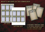Cartas Personalizables de Equipo D&D 5E (2014 y 2024) | Descarga Digital