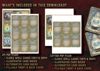Cartas Ilustradas Conjuros Clerigo D&D 5E 2024 para PDF en formato A4 y carta