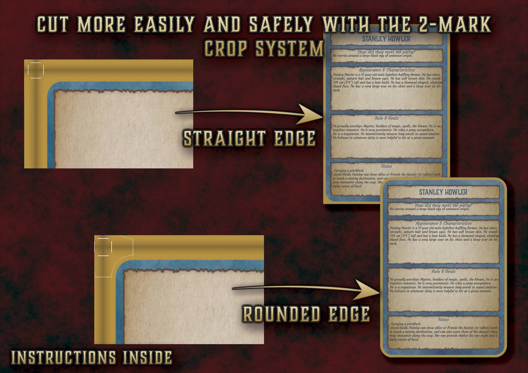 D&D 5E NPC Editable Cards (2014 & 2024) | Digital Download