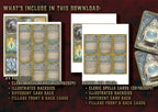 Cartas Ilustradas de Conjuros de Clérigo D&D 5E (2014 y 2024) | Descarga Digital