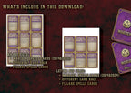 Cartas de Conjuros de Brujo D&D 5E (2014 y 2024) | Descarga Digital
