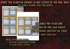 Cartas de Conjuros de Caballero Arcano (Guerrero) D&D 5E (2014 y 2024) | Descarga Digital