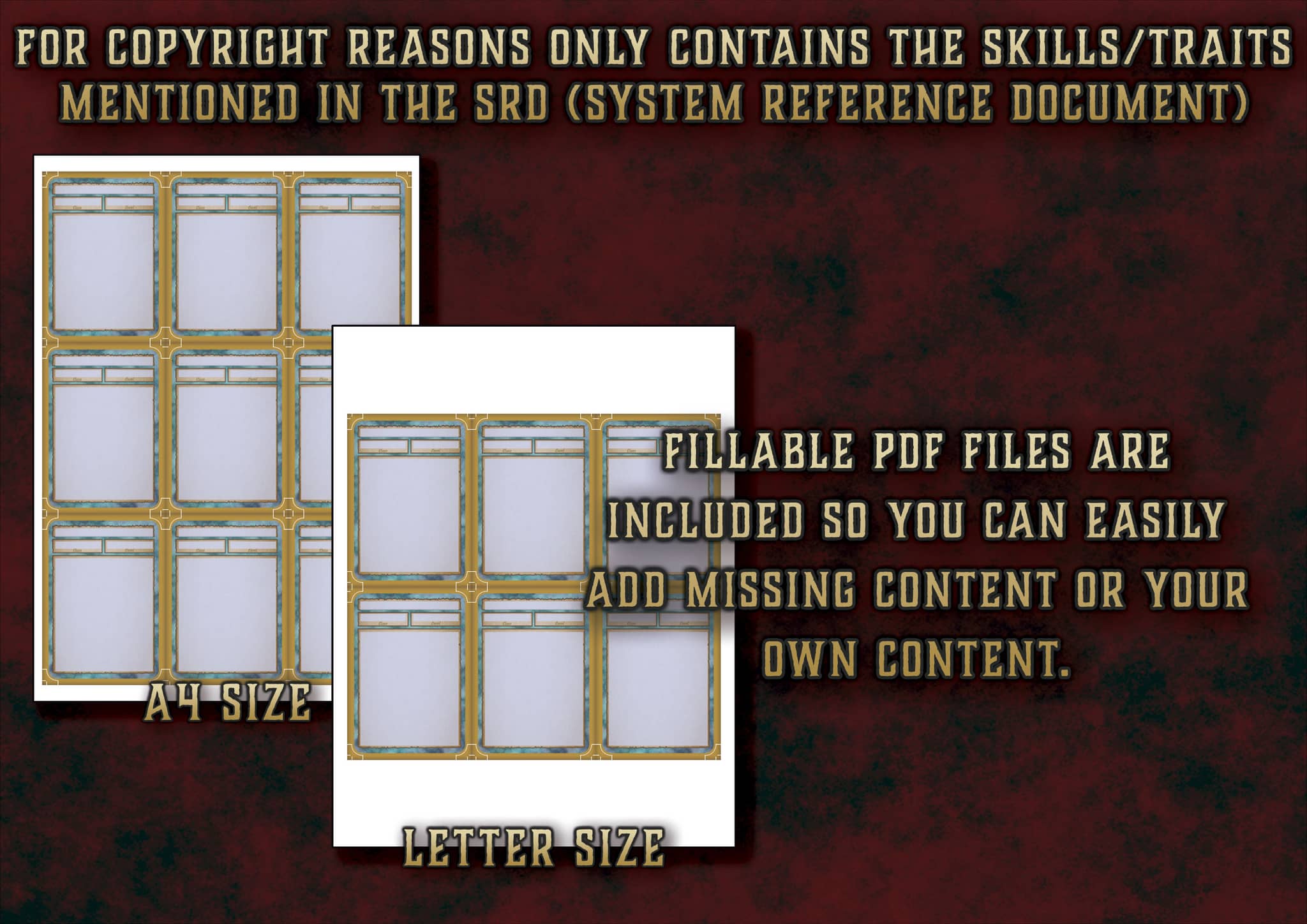 D&D 5E Cleric Skill & Traits Cards (2014 & 2024) | Digital Download