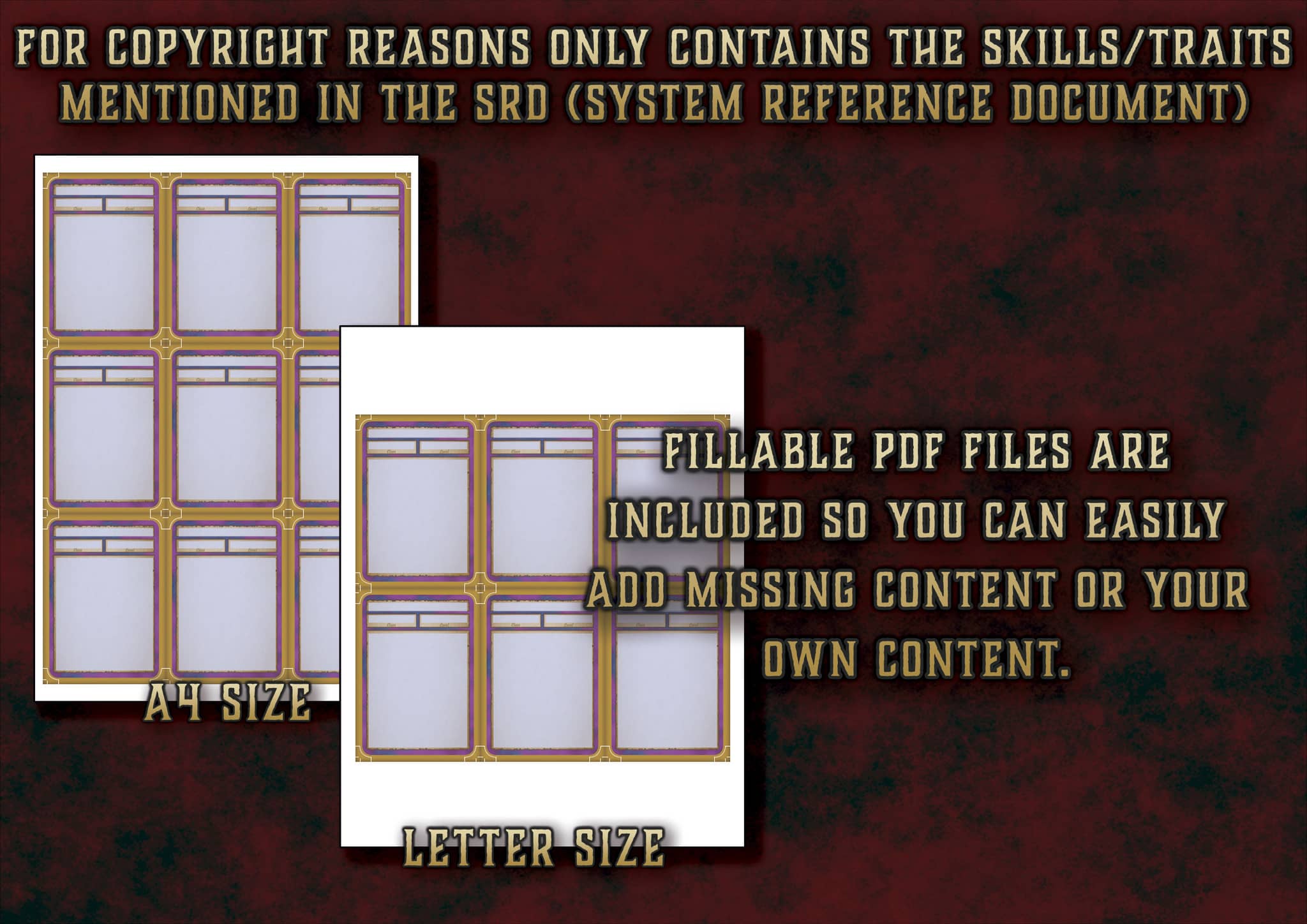 D&D 5E Rogue Skill & Traits Cards (2014 & 2024) | Digital Download