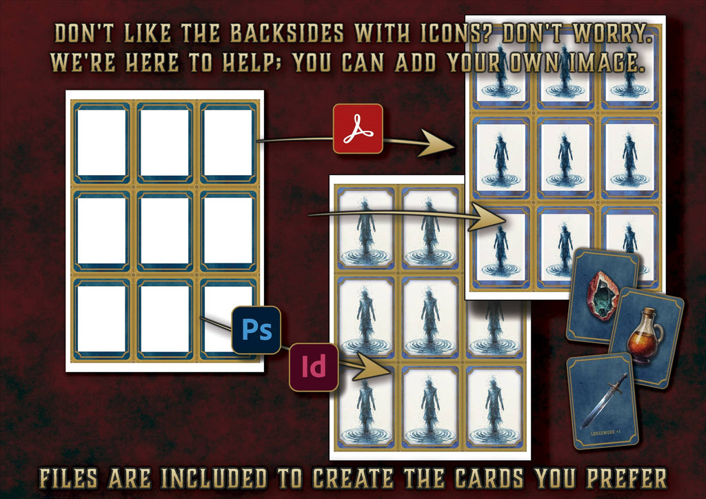 D&D 5E Bundle Equipment Customizable Cards (2014 & 2024) | Digital Download