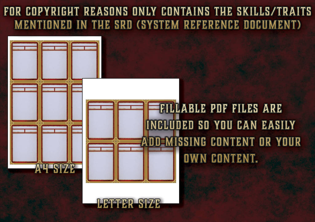 Cartas de Rasgos y Habilidades del Mago D&D 5E (2014 y 2024) | Descarga Digital