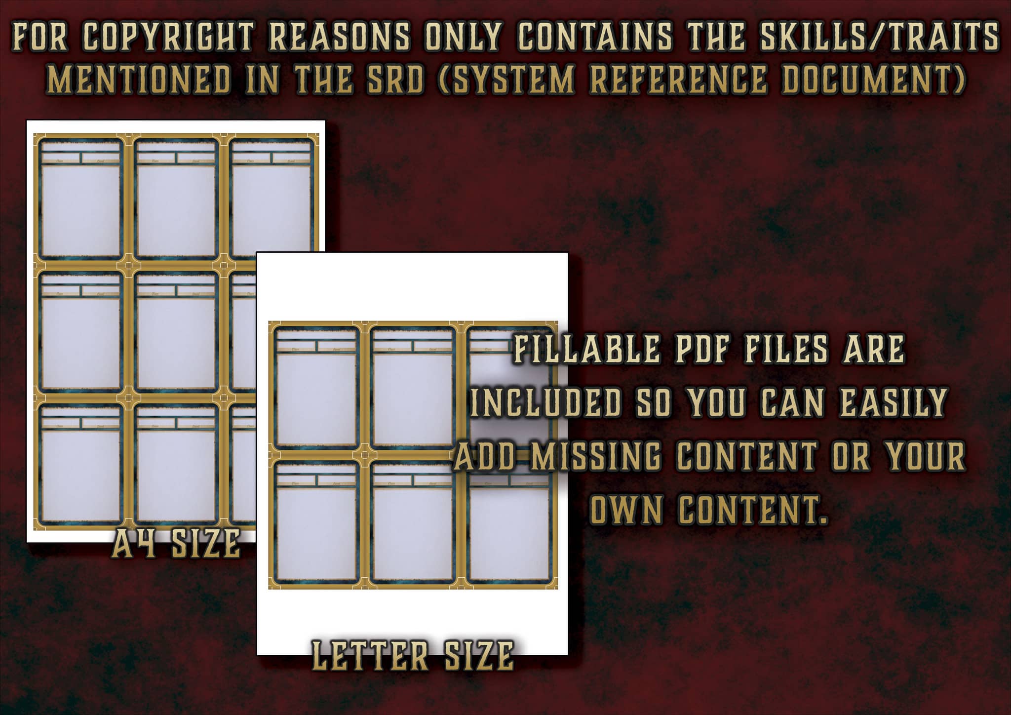 D&D 5E Bard Skill & Traits Cards (2014 & 2024) | Digital Download