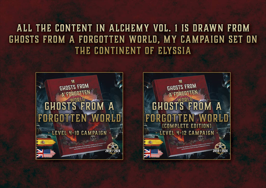 Producto digital de alquimia D&D 5E campaña 4-10 completa 2021