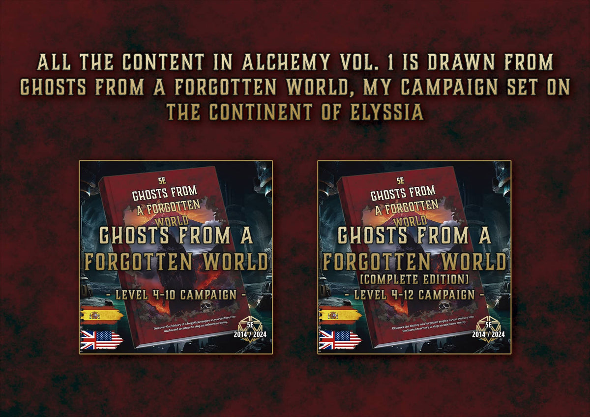 Producto digital de alquimia D&D 5E campaña 4-10 completa 2021