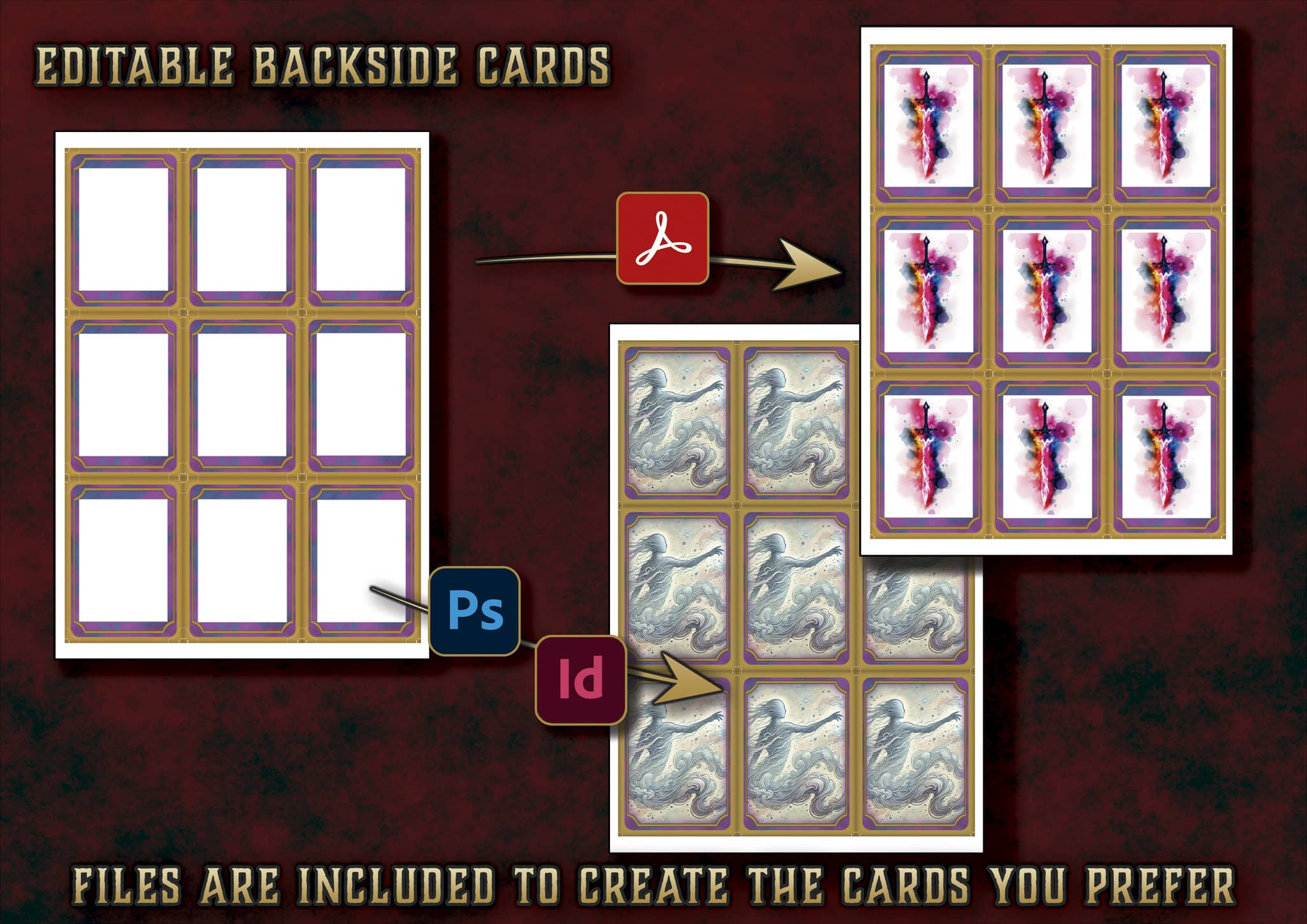 D&D 5E Arcane Trickster (Rogue) Spell Cards (2014 & 2024) | Digital Download